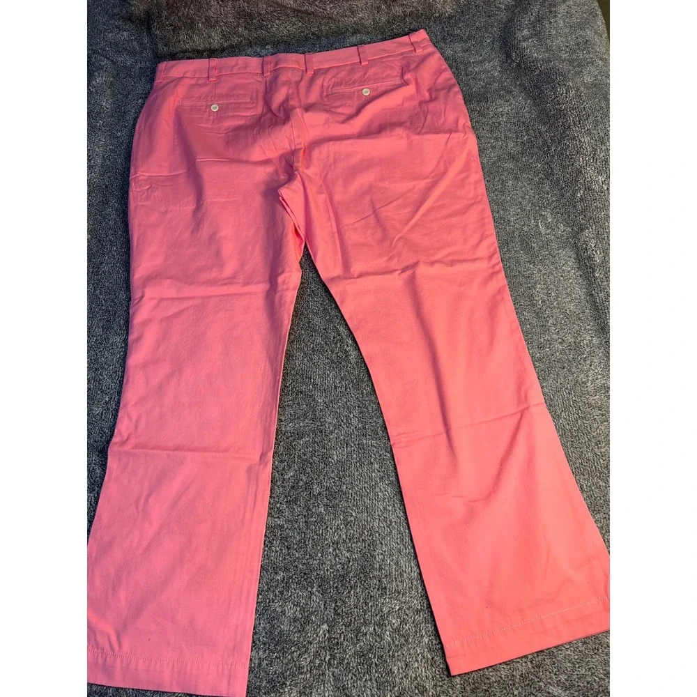 Vineyard Vines Breaker Pants Mens 42x30 Pink Cotton Chino Straight Leg Trousers